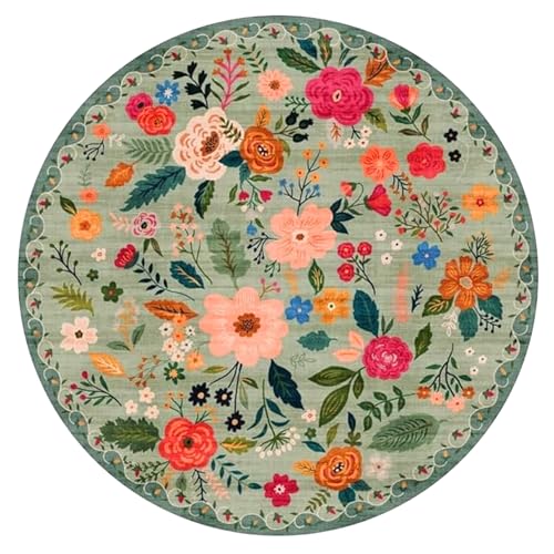 Muzrunq Runder Blumenteppich, 4 Fuß weich bequemer rundes Runde Teppich Nicht schlupfbarer Boho -Teppich, Teppiche 4 Fuß, Grün, Boho, Büroteppiche Muzrunq Runder Blumenteppich, 4 Fuß weich bequemer rundes Runde Teppich Nicht schlupfbarer Boho -Teppich, Teppiche 4 Fuß, Grün, Boho, Büroteppiche von Muzrunq