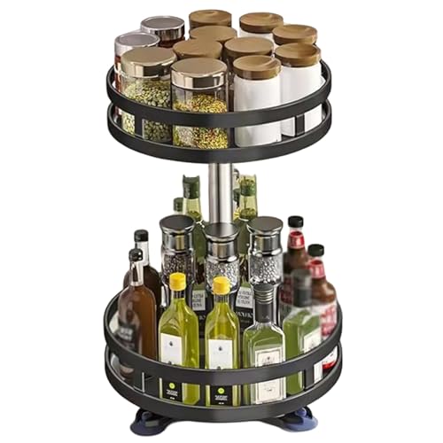 Rotationsgewürzregal, 10 -Zoll -2 -Tier -Gewürzorganisator, 360 ° Carbon -Stahl -Plattenspieler -Organizer -Gewürz, Gewürzregal für Arbeitsplatten, Plattentable Rotationsgewürzregal, 10 -Zoll -2 -Tier -Gewürzorganisator, 360 ° Carbon -Stahl -Plattenspieler -Organizer -Gewürz, Gewürzregal für Arbeitsplatten, Plattentable von Muzrunq