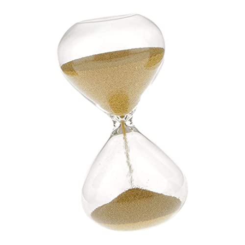 Sanduhr -Timer Golden Sand Sanduhr 3 Minuten Sandtimer Glas misst Home Schreibtisch Dekor Zeithöhe 12 cm von Muzrunq