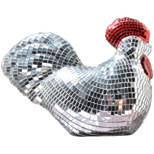 Spiegel Disco Ball Chicken Figur 6.7x5.3 Coole reflektierende Hühnerform -Form Disco Ball Dekor für Zuhause, Hochzeit, Partydekorationen Spiegel Disco Ball Chicken Figur 6.7x5.3 Coole reflektierende Hühnerform -Form Disco Ball Dekor für Zuhause, Hochzeit, Partydekorationen von Muzrunq