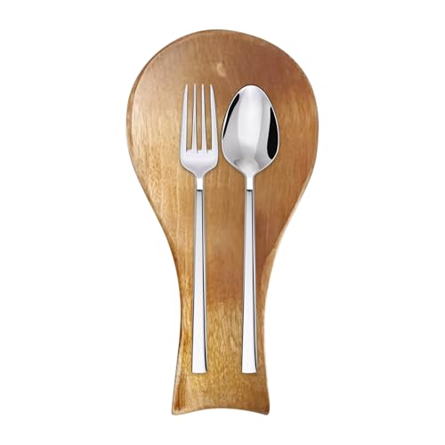 Löffelablage aus Holz, moderne und rustikale Löffelablage, Küchenutensilienhalter, natürliches Material, mehrere Oberflächen, 18,2 x 9 cm, für Buffets, Picknicks, Hochzeiten, Grillabende Löffelablage aus Holz, moderne und rustikale Löffelablage, Küchenutensilienhalter, natürliches Material, mehrere Oberflächen, 18,2 x 9 cm, für Buffets, Picknicks, Hochzeiten, Grillabende von Mwkbbn