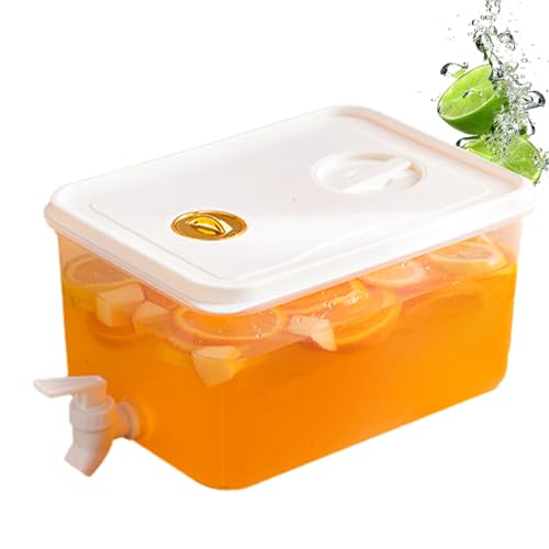 Mwqpgyh 5L 26,5x19,5x14cm Getränkespender Mit Zapfhahn, Saftbehälter Mit Deckel, Kühlschrank Wasserspender, Wasserspender Für Kühlschrank Mit Zapfhahn Und Filter Für Eistee, Limonade, Milch, Saft Mwqpgyh 5L 26,5x19,5x14cm Getränkespender Mit Zapfhahn, Saftbehälter Mit Deckel, Kühlschrank Wasserspender, Wasserspender Für Kühlschrank Mit Zapfhahn Und Filter Für Eistee, Limonade, Milch, Saft von Mwqpgyh