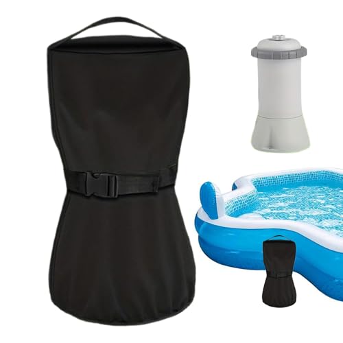 Mwqpgyh Pool Sandfilter Abdeckung,wasserdichte UV-Beständige Filterpumpe Abdeckung - Multifunktionale Regenschutzabdeckung, Schwimmbadzubehör für Außenbereich von Mwqpgyh