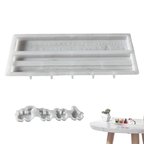 Mwqpgyh Silicone Gussform,Weihnachts Countdown Silikon Gießform | Multifunktionale Epoxidharz Beton Werkzeuge für Klasse Schule Studio Zuhause von Mwqpgyh