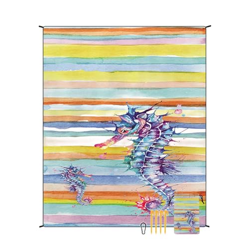 Mwqpgyh Strandpicknickdecke, tragbare Picknickdecke - 86.61x70.87 Zoll wasserdichtes Strandtuch - Leichtes Campingpad mit 4 Ecktaschen und 4 Stiften Windschutz Teppich für Outdoor -Konzert Mwqpgyh Strandpicknickdecke, tragbare Picknickdecke - 86.61x70.87 Zoll wasserdichtes Strandtuch - Leichtes Campingpad mit 4 Ecktaschen und 4 Stiften Windschutz Teppich für Outdoor -Konzert von Mwqpgyh