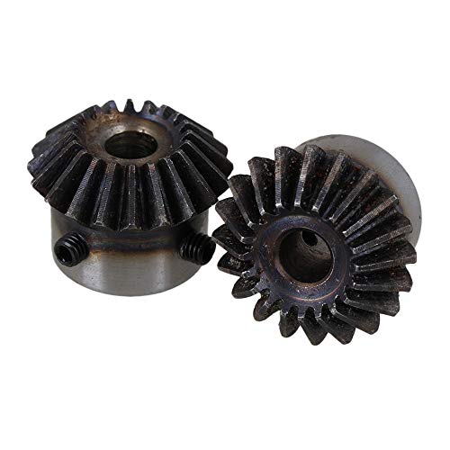Mxfans 2 x Modulus 1,5 Silber 8 mm Loch 20T Kegel Zahnrad mit Schrauben oben Mxfans 2 x Modulus 1,5 Silber 8 mm Loch 20T Kegel Zahnrad mit Schrauben oben von Mxfans