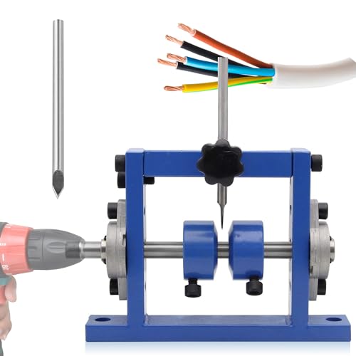 Mxmoonant Abisoliermaschine für φ1-25mm Kabel, Abisolierwerkzeug, Bohrer anschließbar, mit 1 Ersatzklinge für das Recycling von Kupferschrott (1 Messer) von Mxmoonant