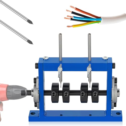 Mxmoonant Abisoliermaschine für φ1-25mm Kabel, Abisolierwerkzeug, Bohrer anschließbar, mit 1 Ersatzklinge für das Recycling von Kupferschrott (2 Messer) von Mxmoonant