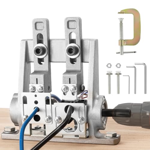 Mxmoonant Abisoliermaschine mit Doppelklingen für Φ1,5-22mm Drähte, Kupferdraht-Recycling-Maschine, HSS-Klingen, elektrische Bohrmaschine anschließbar, für kleines Heimgeschäft von Mxmoonant