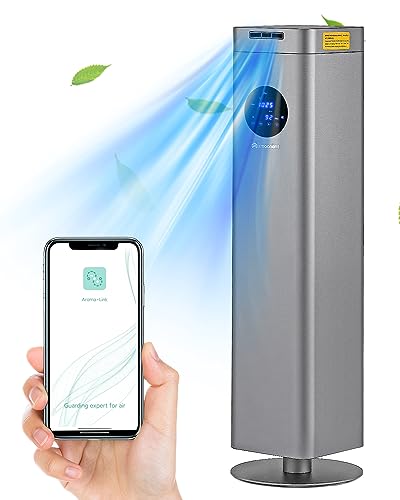 Mxmoonant Aroma Diffuser, Wasserlos, Bedeckung 3000m³, 1500ml Ölflasche, Scent Diffuser ohne Wasser, App-Steuerung&Timer, Industriell, Kommerziell, für Geschäft, Hotel von Mxmoonant