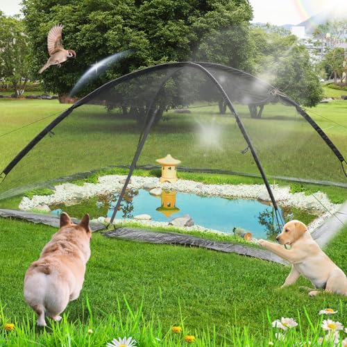 Mxmoonant Teichabdeckung, 3 x 3 m, Teichnetz, Gartenabdeckung, Abdeckhaube für den Außenbereich, Teich, Pool, Garten, Blätter mit 16 Heringen, 4 Windseilen, 2 Fiberglasstangen Mxmoonant Teichabdeckung, 3 x 3 m, Teichnetz, Gartenabdeckung, Abdeckhaube für den Außenbereich, Teich, Pool, Garten, Blätter mit 16 Heringen, 4 Windseilen, 2 Fiberglasstangen von Mxmoonant