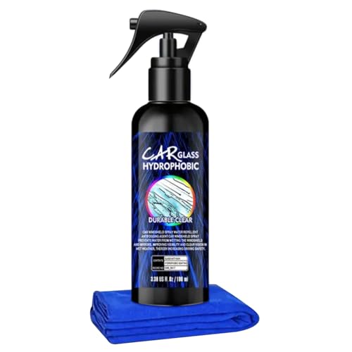 Mxshc Autoscheiben Ölfilm Entferner, 100ml Autoscheibe Ölfilm Entferner Spray, Auto Pflegeprodukte Für Polieren Scheinwerfer Spiegel Windschutzscheibe Reifen LKW Motorrad Außenbereich von Mxshc