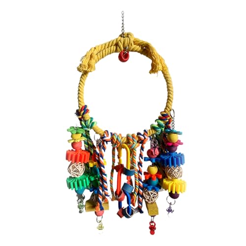 Mxshc Bird Swing - Vogel Sitzring Schaukel Zubehör - Baumwollseil Nymphensittich Käfigzubehör Zum Beschäftigung Klettern Innen Außen Fink Sittich Unzertrennliche Mxshc Bird Swing - Vogel Sitzring Schaukel Zubehör - Baumwollseil Nymphensittich Käfigzubehör Zum Beschäftigung Klettern Innen Außen Fink Sittich Unzertrennliche von Mxshc