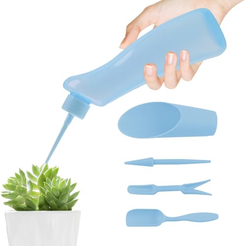 Mxshc Gießkanne für Zimmerpflanzen,Bonsai-Gießflasche - 500 ml Gießtopf für Pflanzen | 5X Set Blumengießkanne mit spitzem Mund und gebogenem Kopf von Mxshc