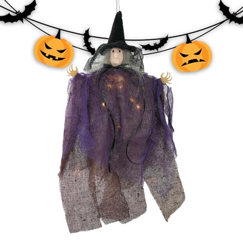 Mxshc Hexen-Dekoration Für Den Baum - Leuchtender Gruselhexen Schmuck Für Weihnachtsbaum | Leuchtende Halloween Deko Für Wohnzimmer Garten Terrasse Mxshc Hexen-Dekoration Für Den Baum - Leuchtender Gruselhexen Schmuck Für Weihnachtsbaum | Leuchtende Halloween Deko Für Wohnzimmer Garten Terrasse von Mxshc
