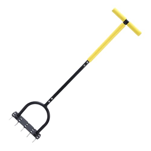 Mxshc Rasenbelüftungsgerät,Vertikutierer Mit Lüftungsspitzen & Ergonomischem T-Griff - Ergonomischer Vertikutierer zur Bodenpflege mit T-Griff und breiter Trittplatte für Gartenarbeit, Landwirtschaft, Mxshc Rasenbelüftungsgerät,Vertikutierer Mit Lüftungsspitzen & Ergonomischem T-Griff - Ergonomischer Vertikutierer zur Bodenpflege mit T-Griff und breiter Trittplatte für Gartenarbeit, Landwirtschaft, von Mxshc