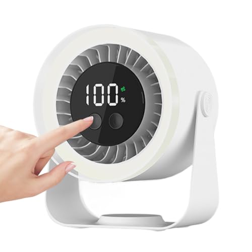 Mxshc Tischventilator | 10-Stufen Leiser Ventilator Mit Starker Kühlluft | USB-aufladbarer Luftzirkulator für Wohnung Arbeitsplatz Studenten Belüftung Mxshc Tischventilator | 10-Stufen Leiser Ventilator Mit Starker Kühlluft | USB-aufladbarer Luftzirkulator für Wohnung Arbeitsplatz Studenten Belüftung von Mxshc