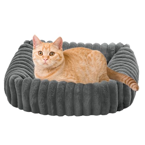 Mxshc Waschbares Katzenbett | Waschbares Katzenbett Mit Wärmefunktion | Haustiersofa für Schlafzimmer Balkon Terrasse Wohnung Boden von Mxshc