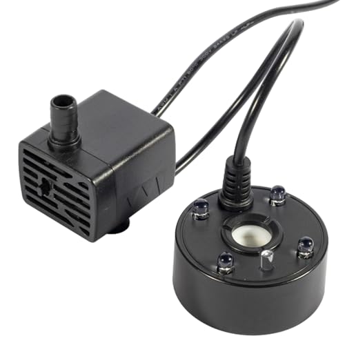 Mxshc Wassernebel-Nebelmaschine, Wasserzerstäuber-Nebelmaschine - Nebelmaschine Zerstäuber Fogger | Ultraschall-Nebelgerät, Teichnebelgerät, Nebelnebelgerät mit LED-Leuchten, von Mxshc