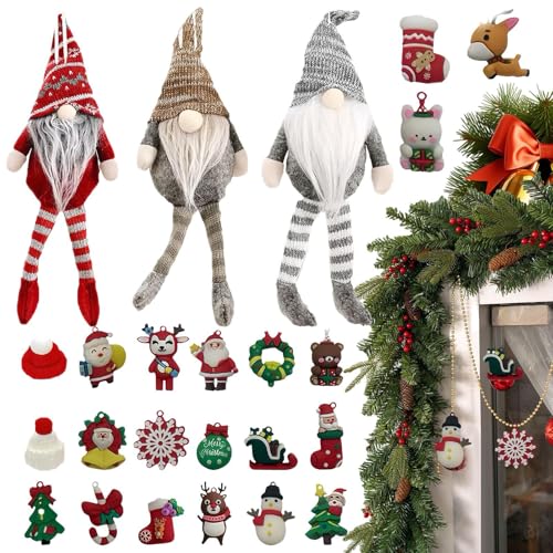 Mxshc Weihnachtswichtel Adventskalender | 24 Tage Sammelfiguren Wichtel Deko 2025,Festlicher Schmuck Für Kinder Und Erwachsene Baum Fenster Tisch Mxshc Weihnachtswichtel Adventskalender | 24 Tage Sammelfiguren Wichtel Deko 2025,Festlicher Schmuck Für Kinder Und Erwachsene Baum Fenster Tisch von Mxshc