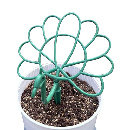 Pflanzenstützpfähle, geformter Erdbeerreifen für drinnen und draußen, Pflanzenständer Rankgitter für Garten, Hof, Balkon, Rasen, Terrasse, 23,5 × 26 cm von Mxshc