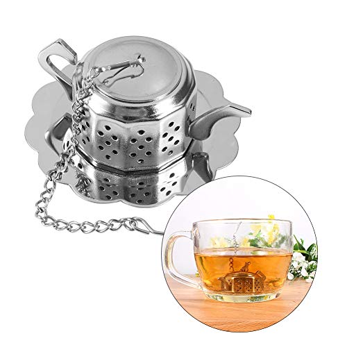 Mxtech Teesieb, Edelstahl Loose Tea Infuser Blattsieb Filter Diffusor Kräutergewürz Teekanne Form für Küche, Wohnzimmer, Büro, Teehaus von Mxtech