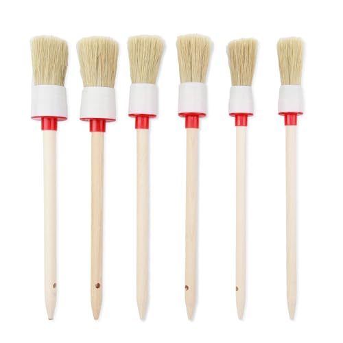 6 Stück Professionelle Rundpinsel, Borstenpinsel Set, zum Streichen von Wänden, Möbeln und für Autoreinigung Innenraumreiniger Streichen Von Wänden Möbeln (20mm/25mm/30mm) 6 Stück Professionelle Rundpinsel, Borstenpinsel Set, zum Streichen von Wänden, Möbeln und für Autoreinigung Innenraumreiniger Streichen Von Wänden Möbeln (20mm/25mm/30mm) von MxyVrix