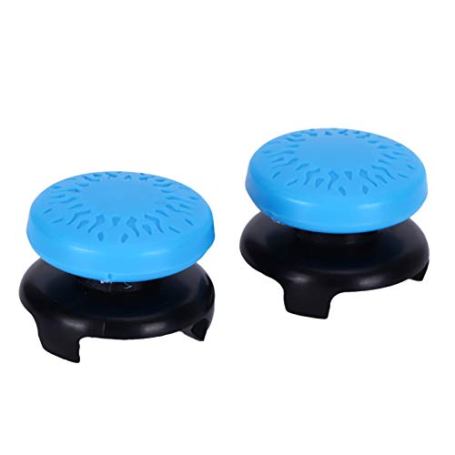 Mxzzand 2Pcs Thumbstick Soft Silikon Cover Grip Stick Joystick Controller Cap mit ABS und Silikon für PS5(Blau) von Mxzzand