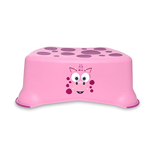 My Little Step Hocker – Rosa Drache Tritthocker für Kleinkinder, rutschfeste Toilettentrainingslenker für Kinder, um die Toilette und das Waschbecken zu erreichen von My Carry Potty