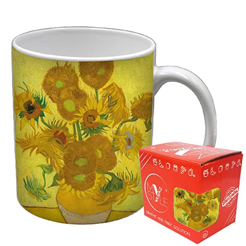 My Custom Style Standard Keramikbecher #Arte-I Sonnenblumen, Van Gogh#325 ml von My Custom Style