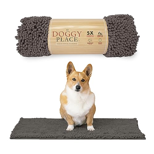 My Doggy Place Mikrofaser-Hundematte für schlammige Pfoten, 78,7 x 50,8 cm, Esche – saugfähige und schnell trocknende Hundepfoten-Reinigungsmatte, waschmaschinen- und trocknergeeignet, rutschfeste My Doggy Place Mikrofaser-Hundematte für schlammige Pfoten, 78,7 x 50,8 cm, Esche – saugfähige und schnell trocknende Hundepfoten-Reinigungsmatte, waschmaschinen- und trocknergeeignet, rutschfeste von My Doggy Place