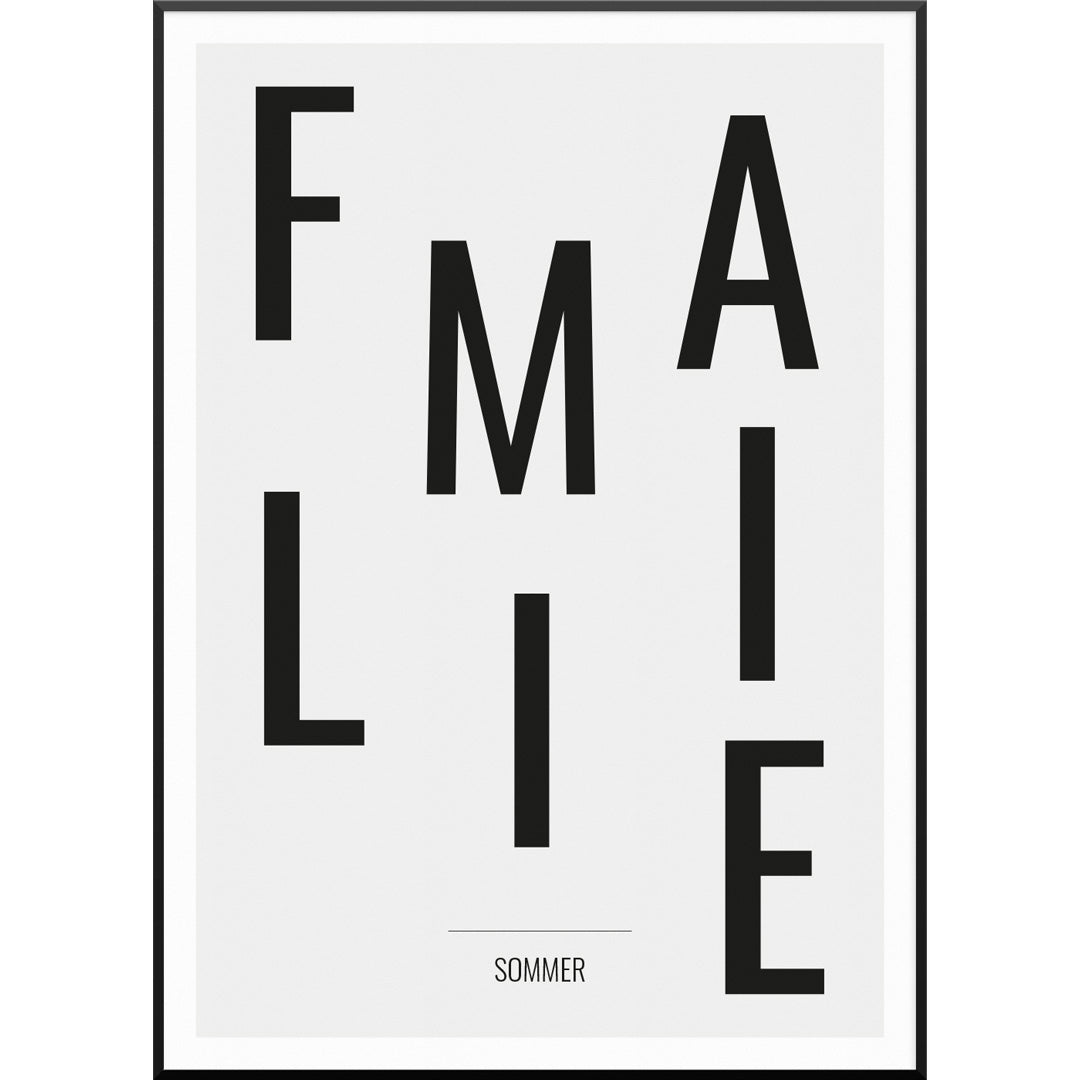 Family Chaos Poster, 30 x 40 cm von My Fam Poster I Individuelle Familienposter