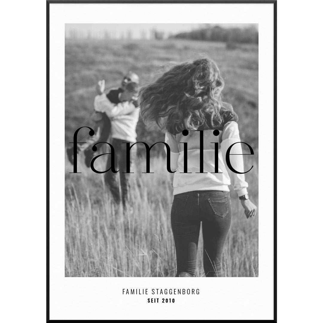 Personalisiertes Fotoposter "Fotoposter Familie" | Wanddekoration | Personalisierte Geschenkidee, 30 x 40 cm von My Fam Poster I Individuelle Familienposter