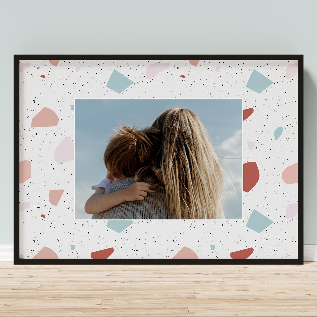 Fotoposter Terrazzo No4, 50 x 70 cm von My Fam Poster I Individuelle Familienposter