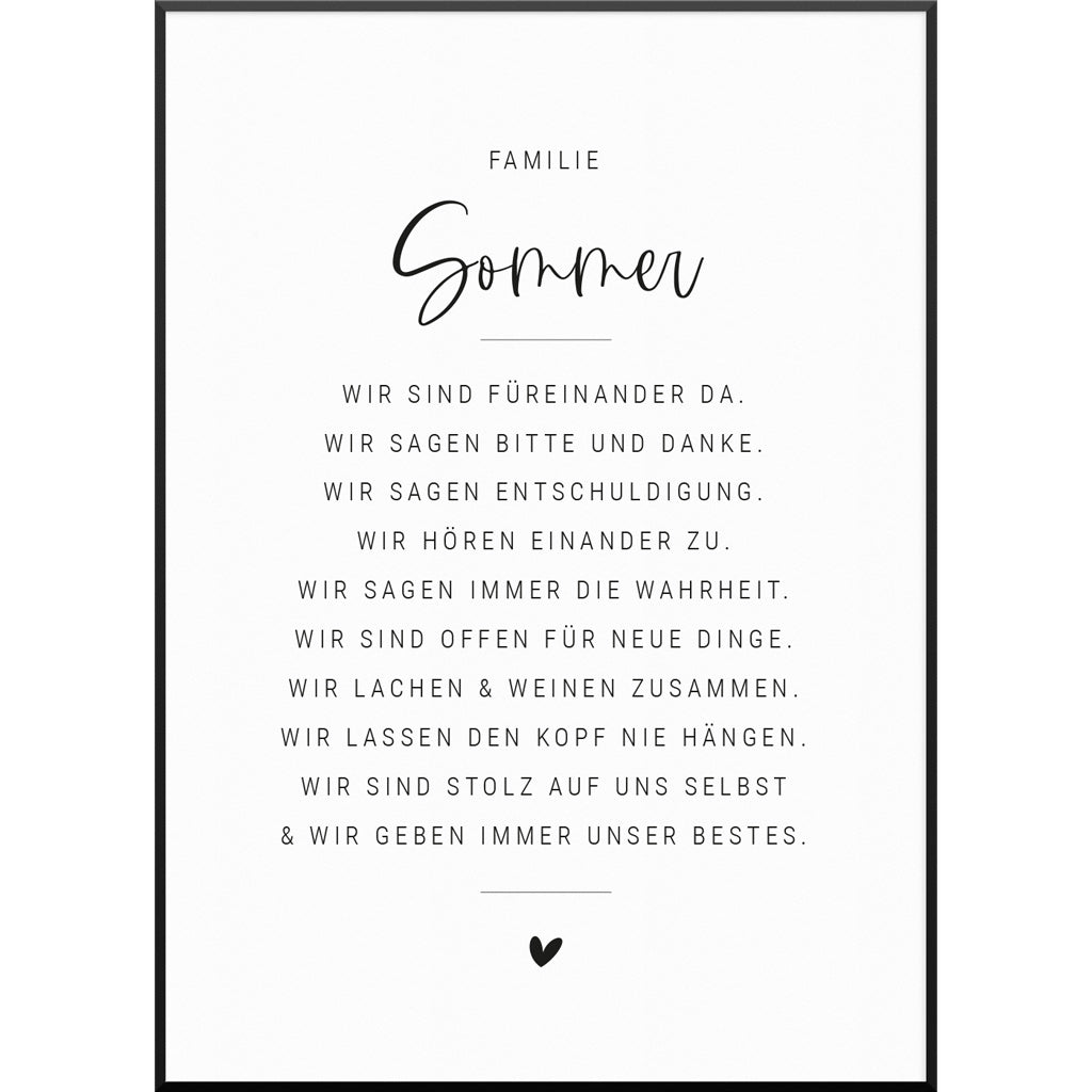 Personalisiertes Poster "Hausordnung Poster" | Wanddekoration | Personalisierte Geschenkidee, 50 x 70 cm Personalisiertes Poster "Hausordnung Poster" | Wanddekoration | Personalisierte Geschenkidee, 50 x 70 cm von My Fam Poster I Individuelle Familienposter