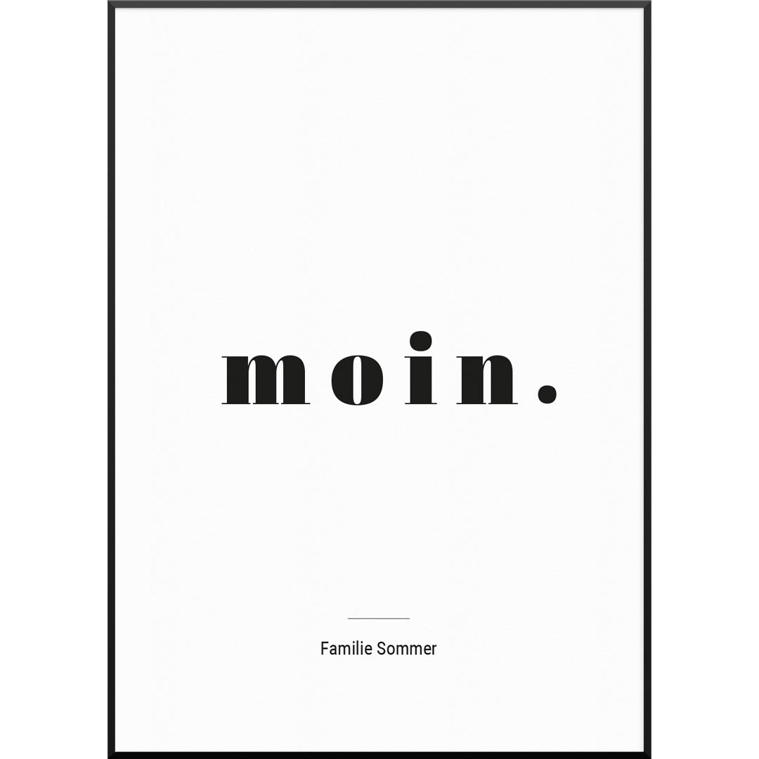 Personalisiertes Poster "Moin Poster" | Wanddekoration | Personalisierte Geschenkidee, 50 x 70 cm Personalisiertes Poster "Moin Poster" | Wanddekoration | Personalisierte Geschenkidee, 50 x 70 cm von My Fam Poster I Individuelle Familienposter
