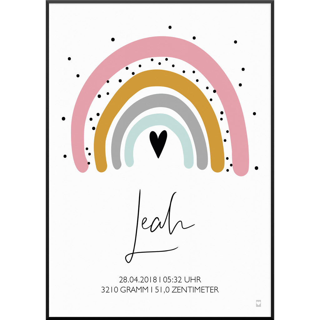 Personalisiertes Poster "My Rainbow Poster" | Kinderzimmer | Personalisierte Geschenkidee, 20 x 30 cm Personalisiertes Poster "My Rainbow Poster" | Kinderzimmer | Personalisierte Geschenkidee, 20 x 30 cm von My Fam Poster I Individuelle Familienposter