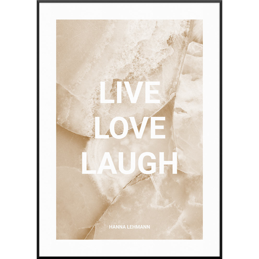 Quartz Quote Poster, 50 x 70 cm von My Fam Poster I Individuelle Familienposter