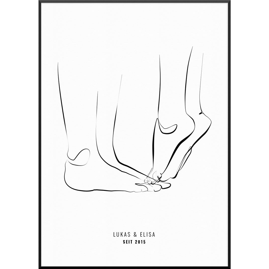 Personalisiertes Poster "TipToe Poster" | Wanddekoration | Personalisierte Geschenkidee, 30 x 40 cm Personalisiertes Poster "TipToe Poster" | Wanddekoration | Personalisierte Geschenkidee, 30 x 40 cm von My Fam Poster I Individuelle Familienposter