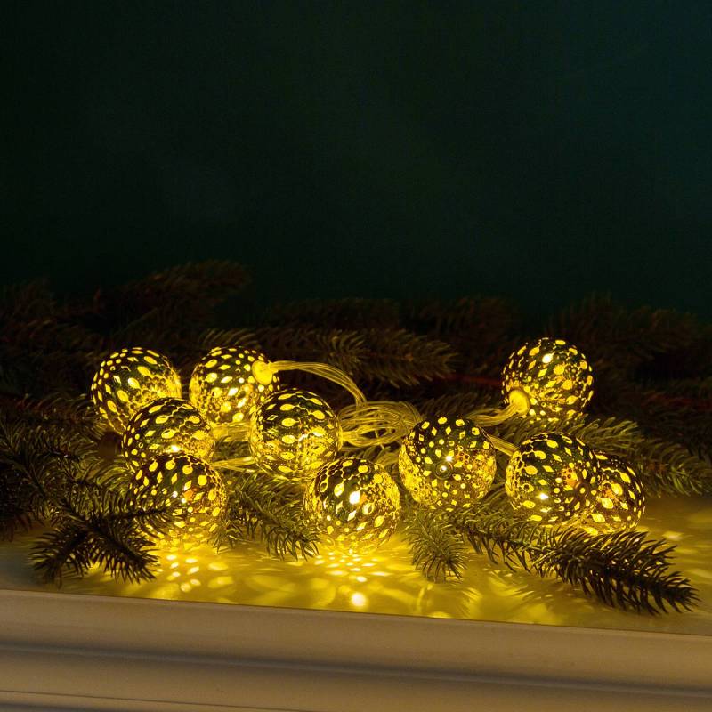 My Flair LED-Lichterkette Lobos PVC/Kupfer 165 cm Breite Gold von My Flair