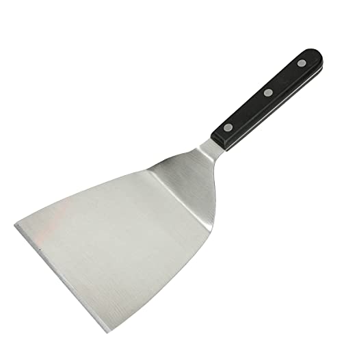 Hochwertiger Winkelpalette Bratenheber extra breit Edelstahl Bratenwender Pfannenwender Küchenspachtel Metall von My-Gastro