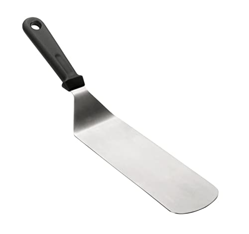 Wertiger Bratenheber extra breit Edelstahl glatt Bratenwender Pfannenwender 7,5x21cm Küchenspachtel Metall von My-Gastro