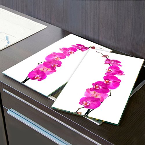2er Set Herdabdeckplatten Orchideen 2er Set Herdabdeckplatten Orchideen von My Home