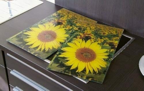 2er Set Herdabdeckplatten "Sonnenblumen" von My Home