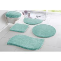 my home Badematte "Merida, Badvorleger, Badezimmer Teppich", rutschhemmend beschichtet, fußbodenheizungsgeeignet-schnell trocknend-strapazierfähig, Badteppich, Uni Farben, rechteckig, rund & als 2-tlg. Set erhältlich von My Home