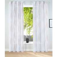 my home Gardine "Dimona" Ösen 2 Stk. tlg. 2-er Set, transparent, Voile, Polyester, Wellen my home Gardine "Dimona" Ösen 2 Stk. tlg. 2-er Set, transparent, Voile, Polyester, Wellen von My Home