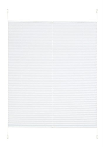 Klemm Plissee Easyfix Plisseerollo weiß ohne Bohren Crush Optik (H/B: 130/90 cm) von My Home