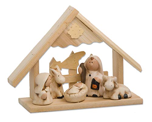 My Home Holz-Krippe mit Figuren von My Home