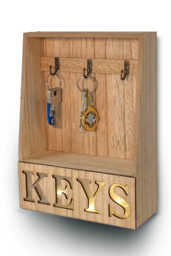 My Home LED-Schlüsselkasten Keys aus FSC® zertifiziertem Holz Schlüsselbox Schlüsselschrank von My Home