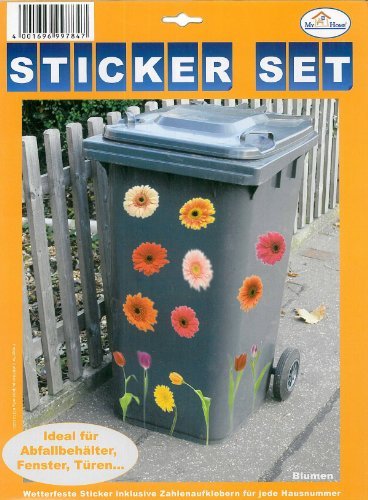 My Home Mülltonnen-Sticker "Blumen" von My Home